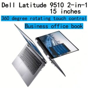 Dell Latitude 9510 2-in-1 Business Lightweight Laptop 360 degree rotating touch control
