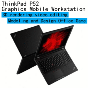 ThinkPad Lenovo Notebook P52 3D Rendering Video Editing Office Game